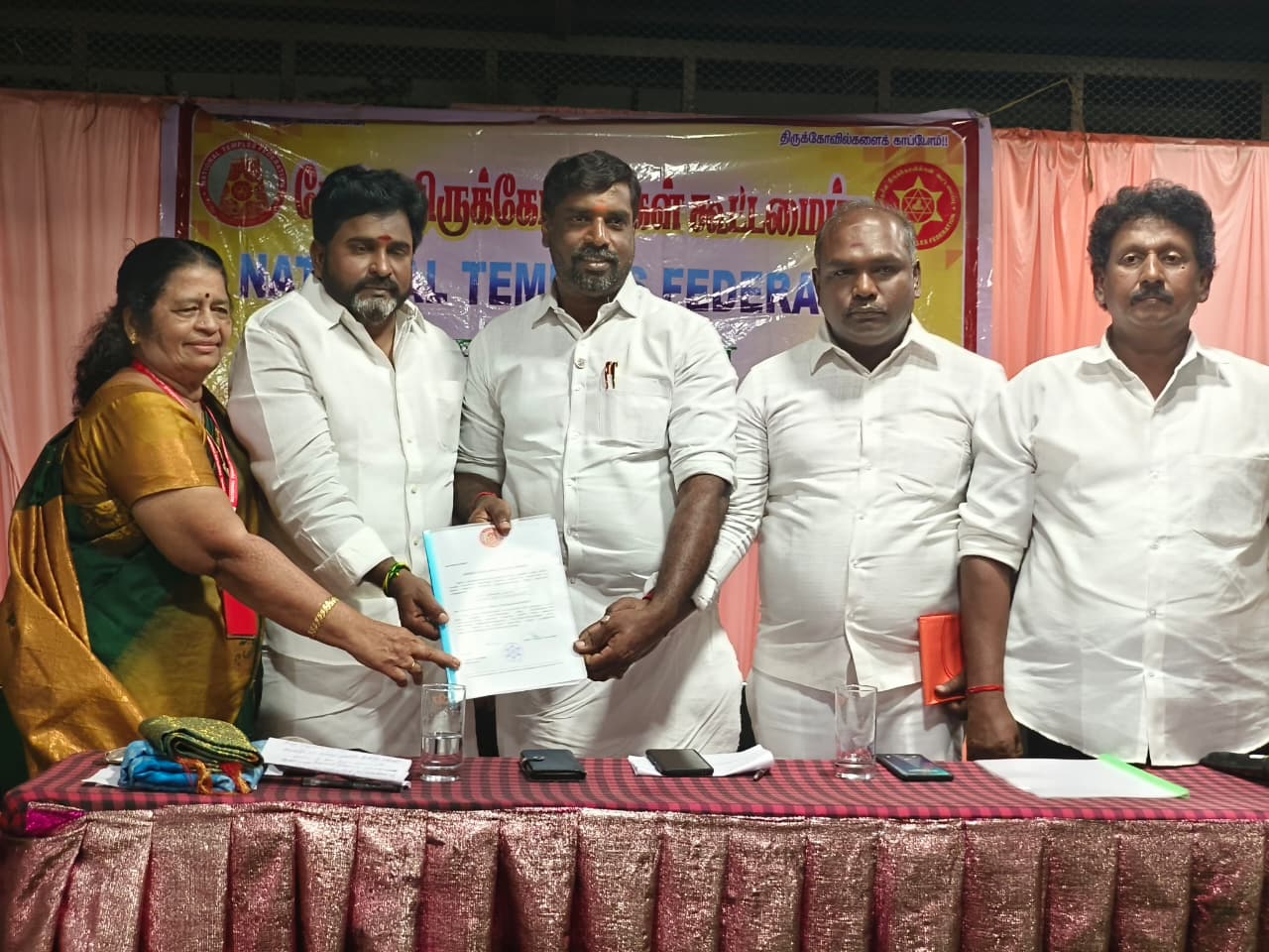 They promised to do farming in a thousand temples in a thousand days. 